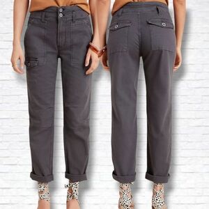 By Anthropologie Wanderer Grey High-Rise Cargo Pants Size 27